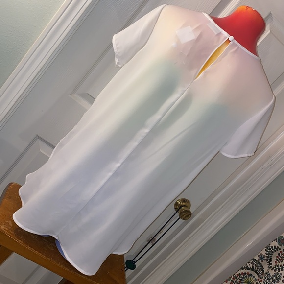 Cato White Embroidered Blouse NWT - Picture 7 of 12